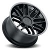 BD-27 Satin Black with Black Chrome Lip