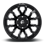 Fuel Blitz-D673 Gloss Black Milled