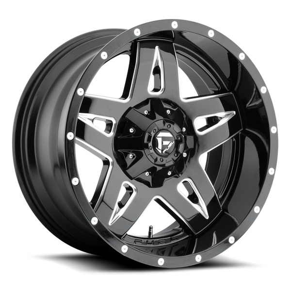 Fuel Full Blown-D554 Gloss Black Milled