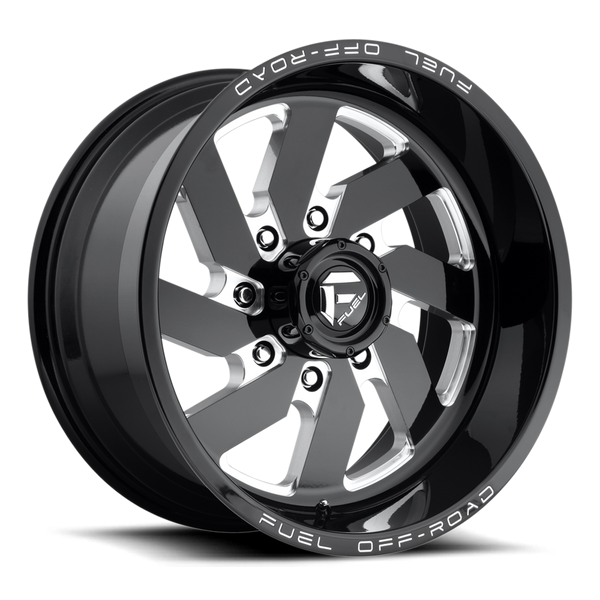 Fuel Turbo 8-D582 Gloss Black & Milled