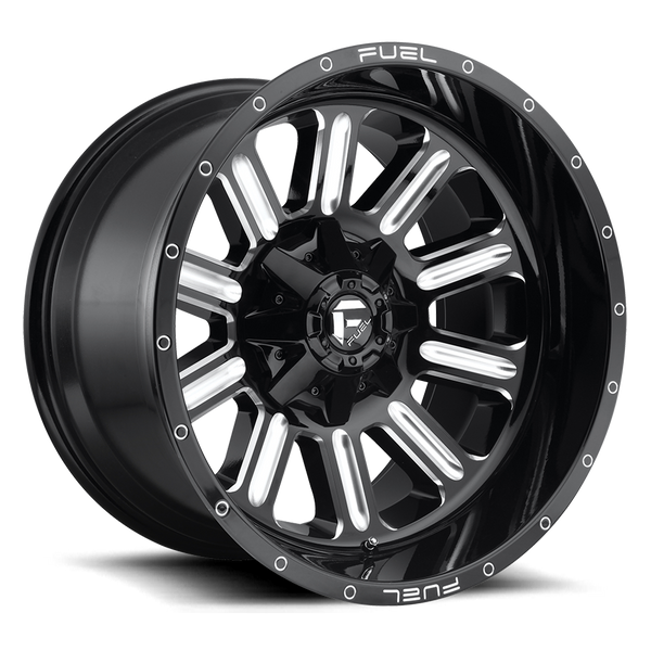 Fuel HardlineD620 Gloss Black Milled