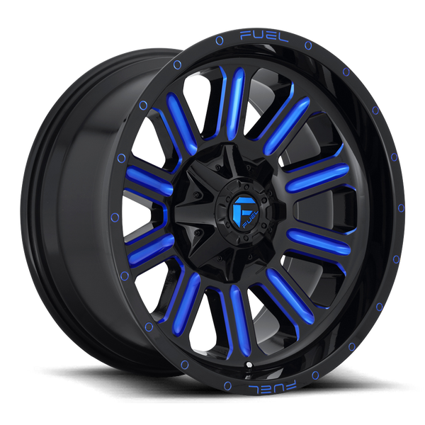 Fuel Hardline-646 Gloss Black w/ Candy Blue