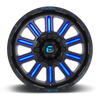Fuel Hardline-646 Gloss Black w/ Candy Blue
