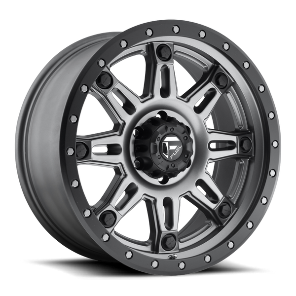 Fuel Hostage 3-D568 Matte Anthrancite w/Black Ring