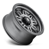 Fuel Hostage 3-D568 Matte Anthrancite w/Black Ring
