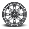 Fuel Hostage 3-D568 Matte Anthrancite w/Black Ring