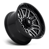 Fuel Ignite-D662 Gloss Black & Milled