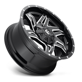 Fuel Rocker-D613 Gloss Black & Milled