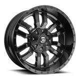 Fuel Sledge-D596 Matte Black Gloss Black Lip