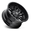 Fuel Sledge-D596 Matte Black Gloss Black Lip