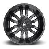 Fuel Sledge-D596 Matte Black Gloss Black Lip