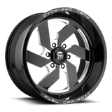 Fuel Turbo 6-D582 Gloss Black & Milled