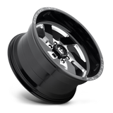 Fuel Turbo 6-D582 Gloss Black & Milled