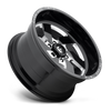Fuel Turbo 6-D582 Gloss Black & Milled