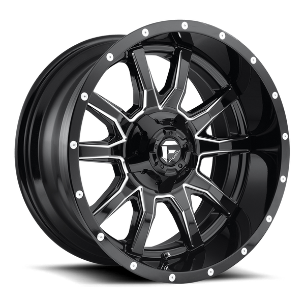 Fuel Vandal-D627 Gloss Black & Milled