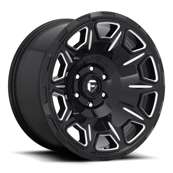 Fuel Vengance-D688 Gloss Black & Milled