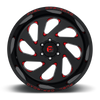 Fuel Vortex-D638 Gloss Black & Candy Red