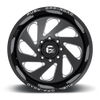 Fuel Vortex-D637 Gloss Black & Milled