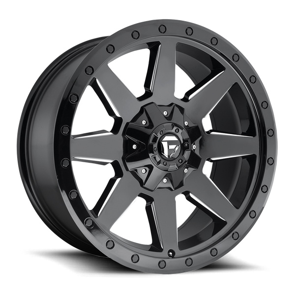 Fuel Wildcat-D597 Gloss Black & Milled
