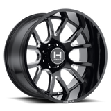 Hostile H113 Wheel 8lug Gloss Black Milled 24x14