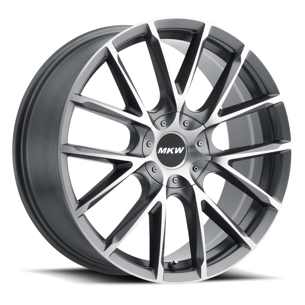 MKW M123 Wheel 5lug Gloss Grey Machine Face 20x85-1000