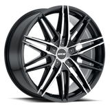 MKW M124 Wheel 6lug Gloss Black Machined Face 22x9-1000