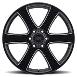 Haka Gloss Black With Milled Spokes