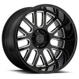 Pismo Gloss Black With Milled Spokes 12"