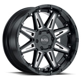 Rush Gloss Black with Milled Spokes