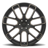 Kunene Matte Black With Dark Tint Milled Spokes